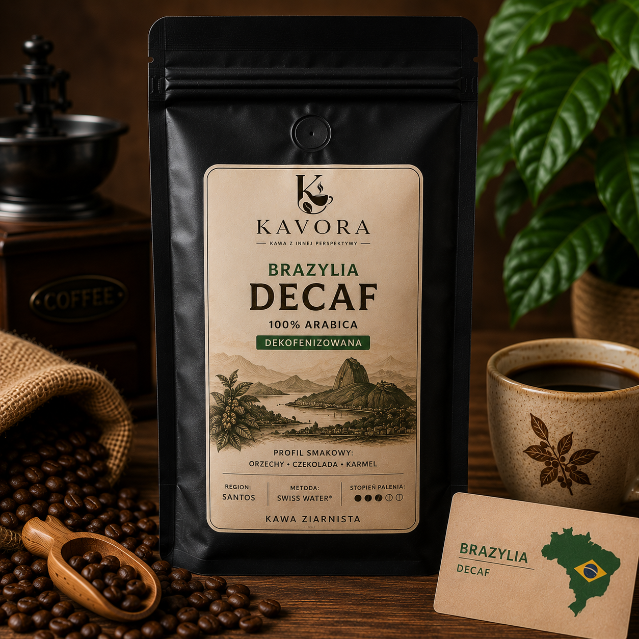 Kawa Brazylia Decaf