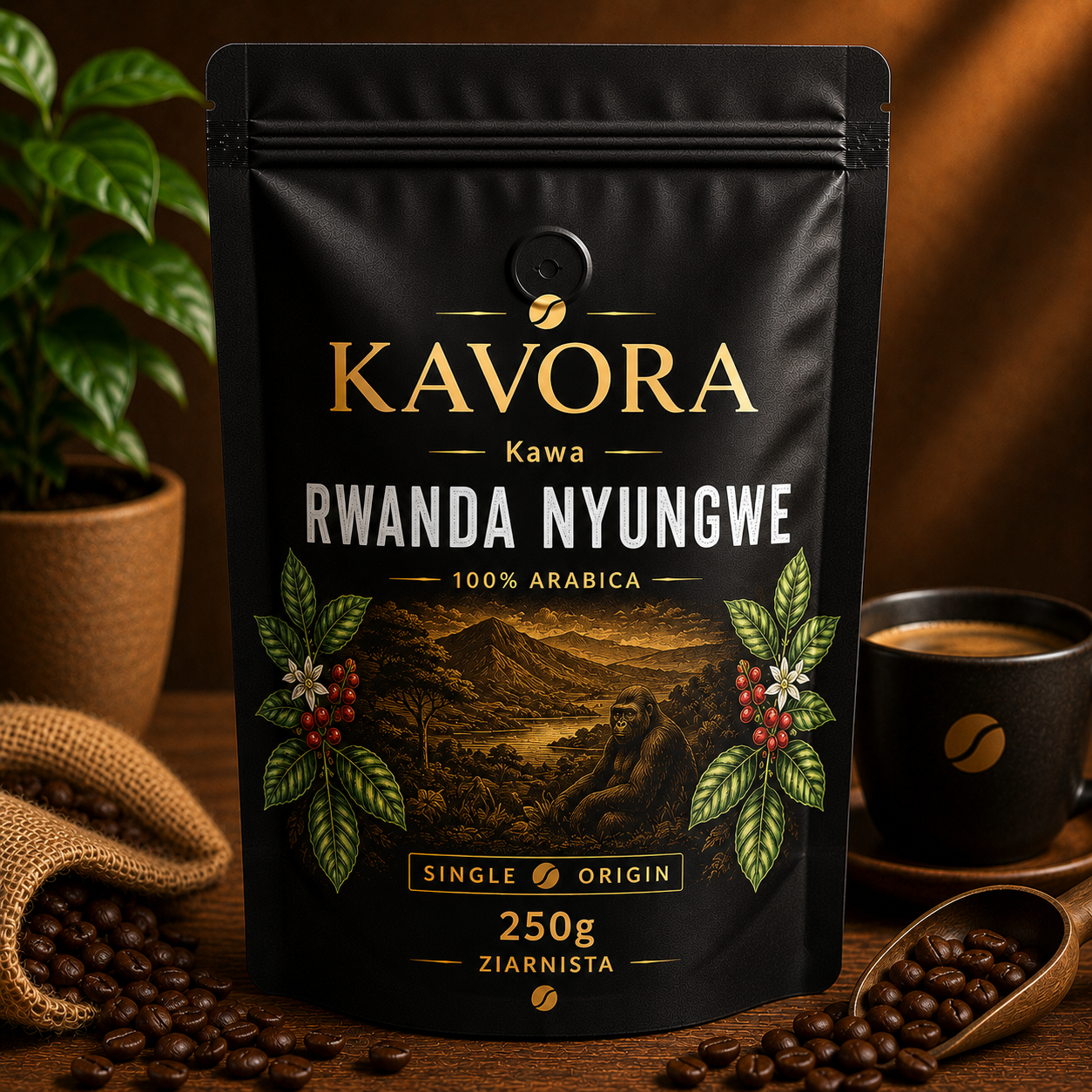 Kawa Rwanda Nyungwe 250g ziarnista