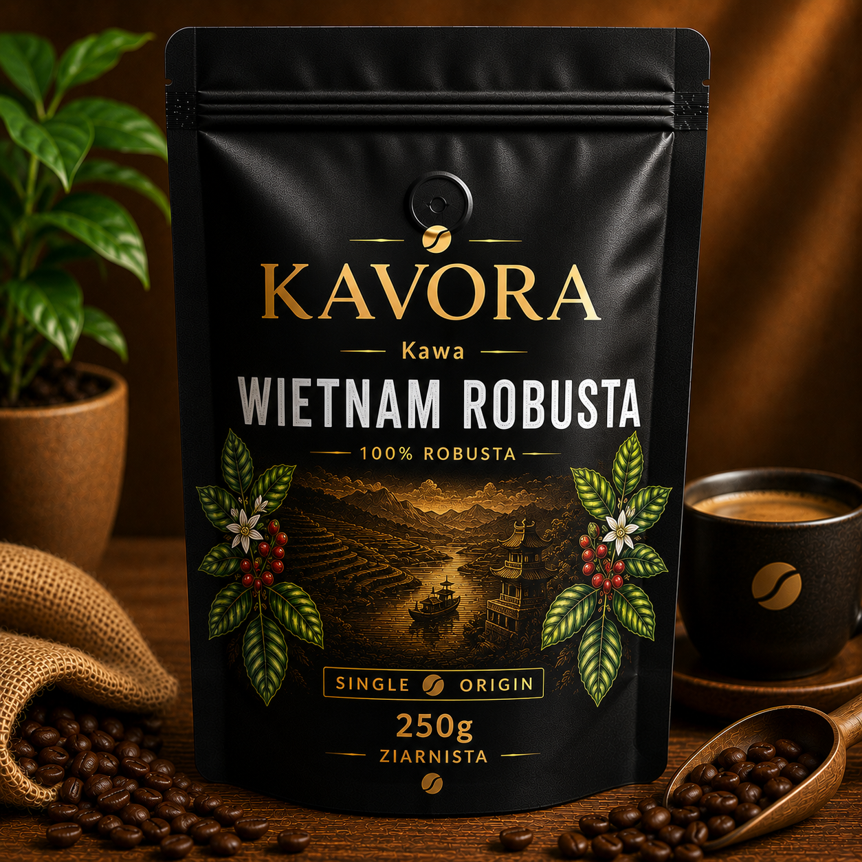 Kawa Wietnam Robusta 250g ziarnista