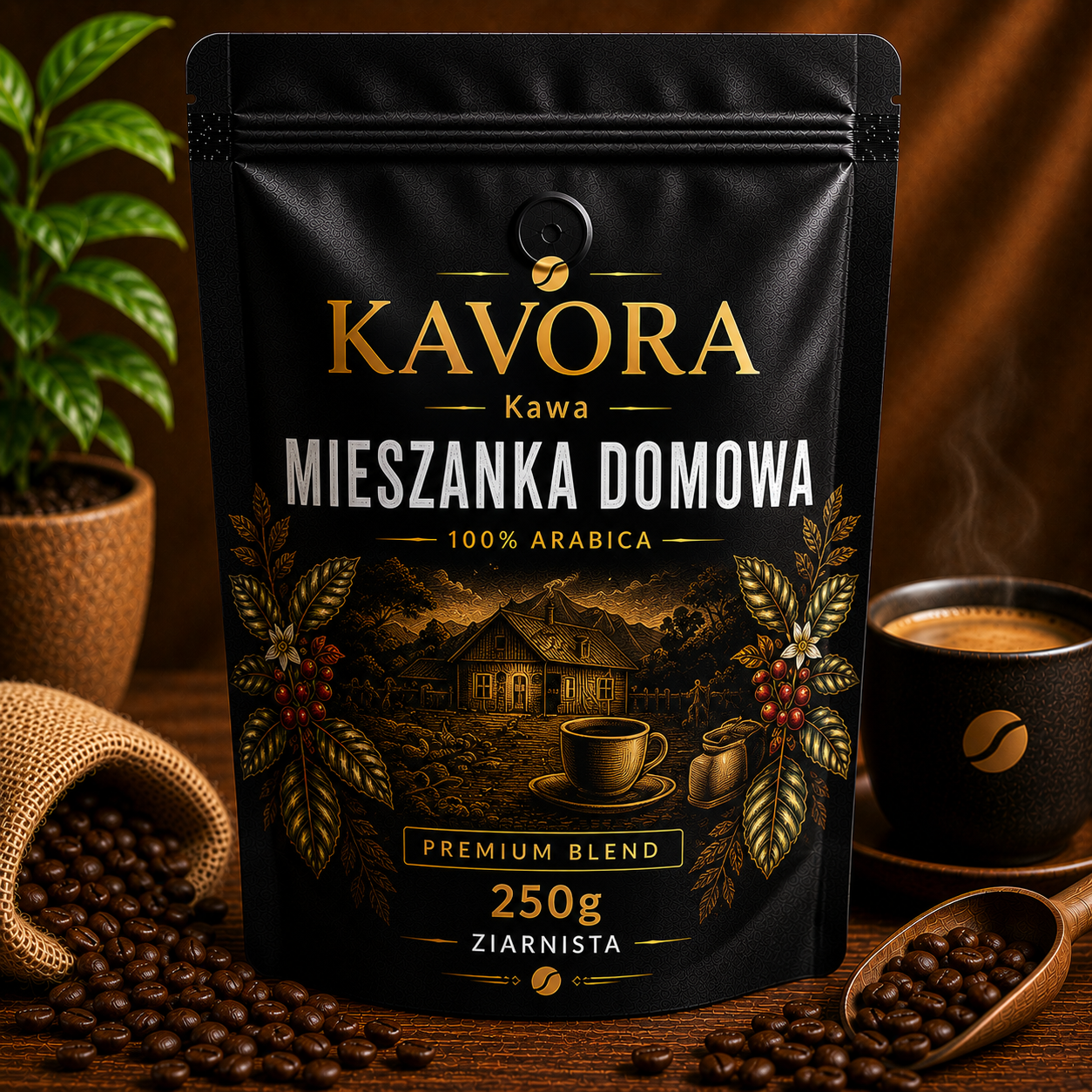 Kawa Mieszanka Domowa 250g ziarnista