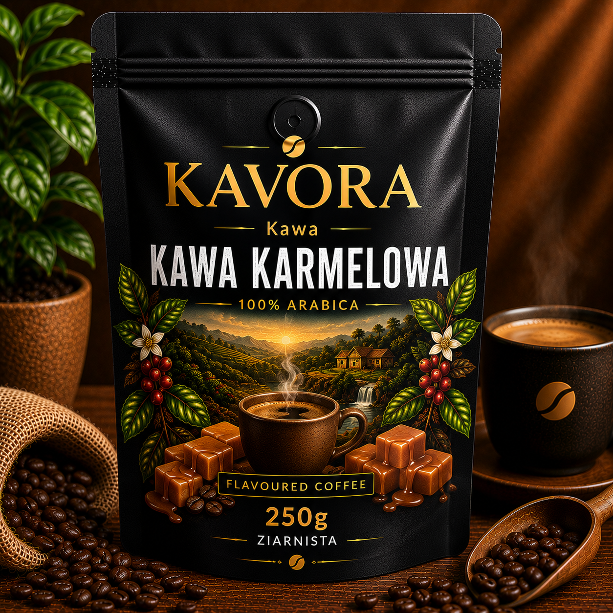 Kawa Kawa Waniliowa 250g ziarnista