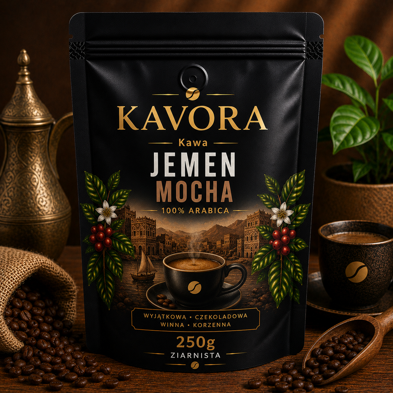Kawa Jemen Mocha 250g ziarnista